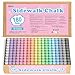 feela 180 Pack Sidewalk Chalk Sidewalk Chalk Set For Kids Jumbo Chalk Bulk Great for Kids Family Paint on Sidewalk Wall School Driveway Blackboard Street Playground 18 Colors - Image 3