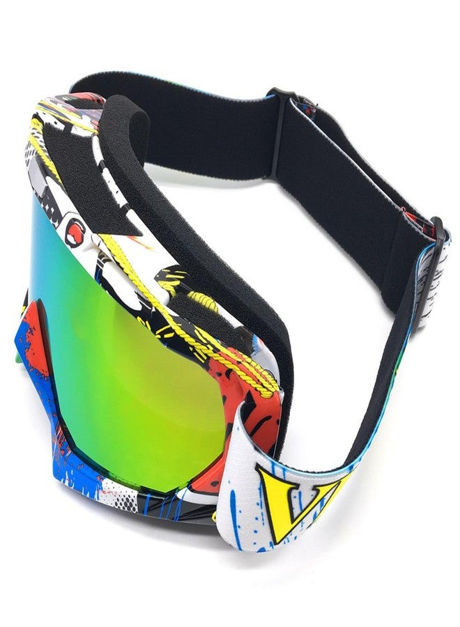 ZDATT Bendable Snow Skiing Snowboarding Goggles,Unisex Motocross Sports Snowmobile Snowboard Ski Goggles Anti Fog Dust UV, Dustproof Scratch-Resistant - Image 2