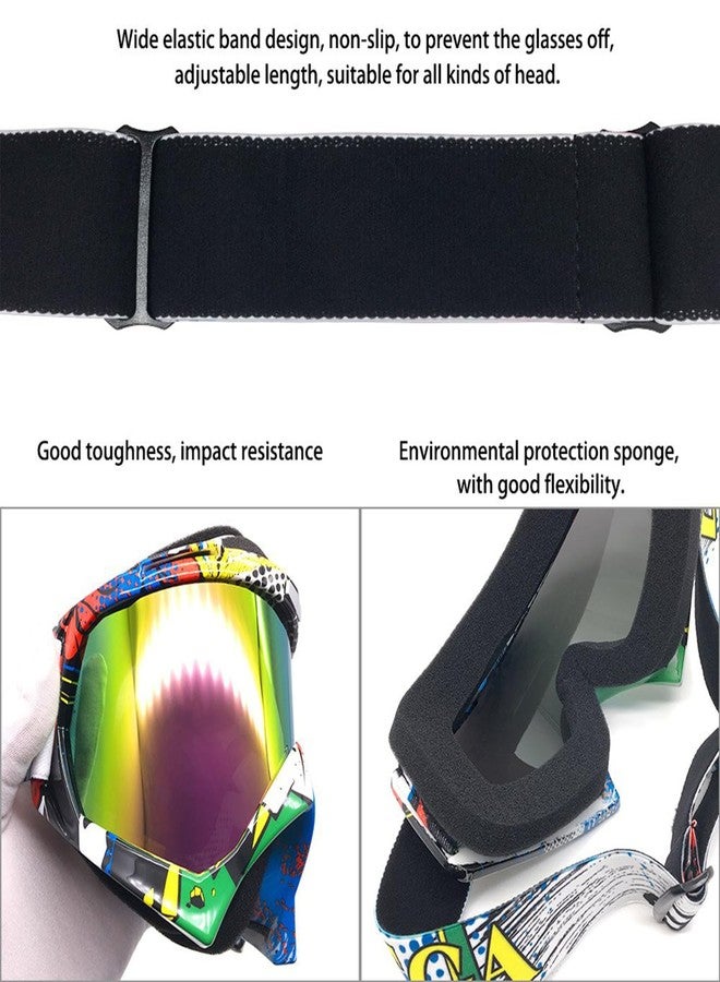 ZDATT Bendable Snow Skiing Snowboarding Goggles,Unisex Motocross Sports Snowmobile Snowboard Ski Goggles Anti Fog Dust UV, Dustproof Scratch-Resistant - Image 5