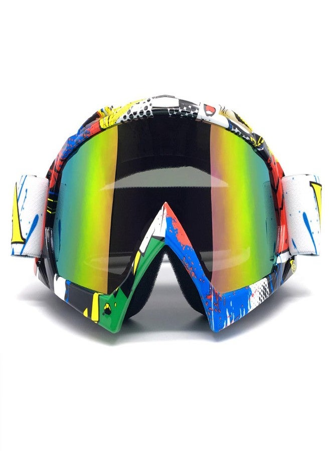 ZDATT Bendable Snow Skiing Snowboarding Goggles,Unisex Motocross Sports Snowmobile Snowboard Ski Goggles Anti Fog Dust UV, Dustproof Scratch-Resistant - Image 1