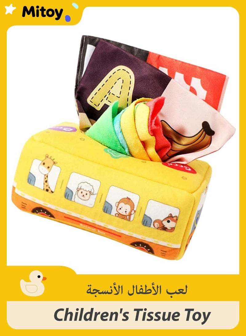 Mitoy Baby Tissue Box Toy,Early Educational Preschool Toys for Newborns Year Old - Image 1