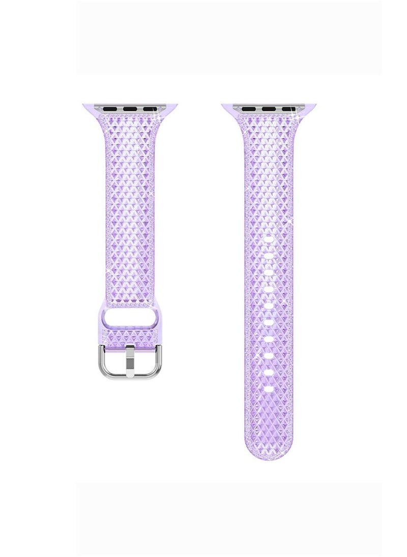 Generic - Apple Watch Strap 42/44/45/49mm Transparent Sport Band for Apple iWatch SE & Series Ultra2/Ultra/9/8/7/6/5/4/3/2/1 Replacement Adjustable Wearable WristBands - Image 1