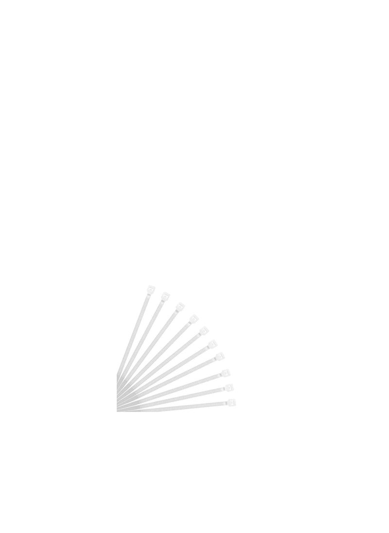 Generic Plastic tie jumper wire, 37 mm, number of pieces: 100, white color, highly resistant, for use in closed and open places  - Image 4
