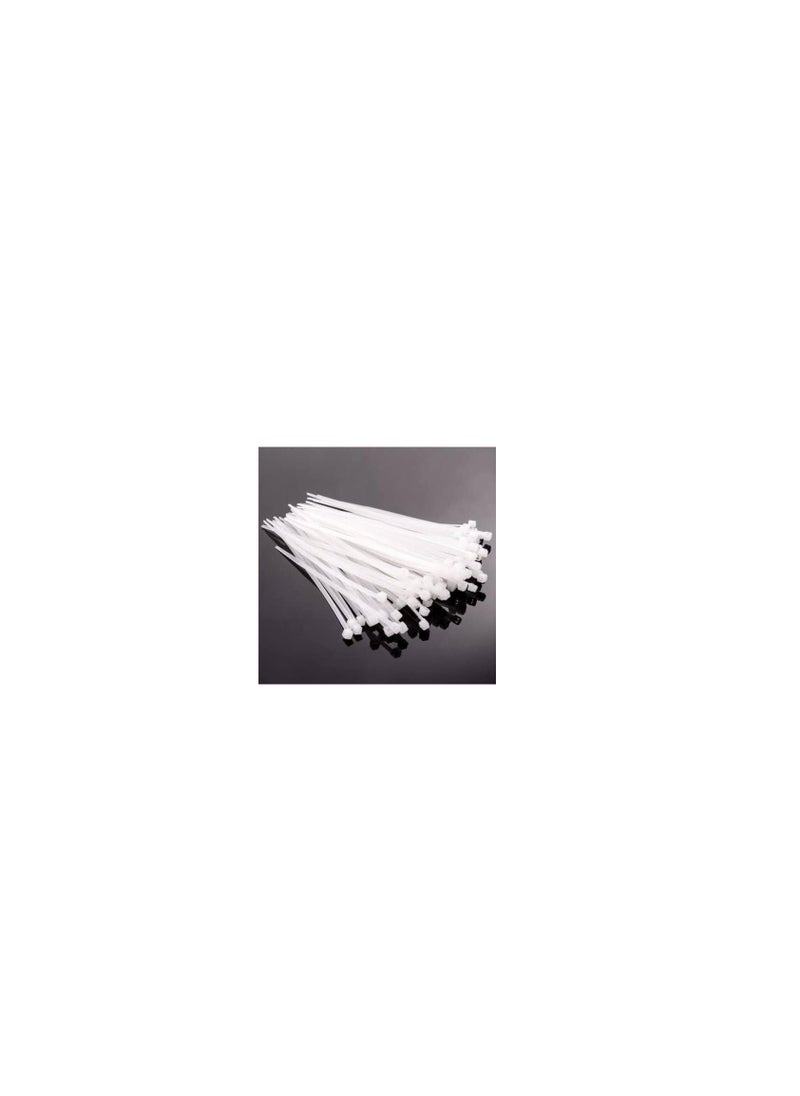 Generic Plastic tie jumper wire, 37 mm, number of pieces: 100, white color, highly resistant, for use in closed and open places  - Image 5