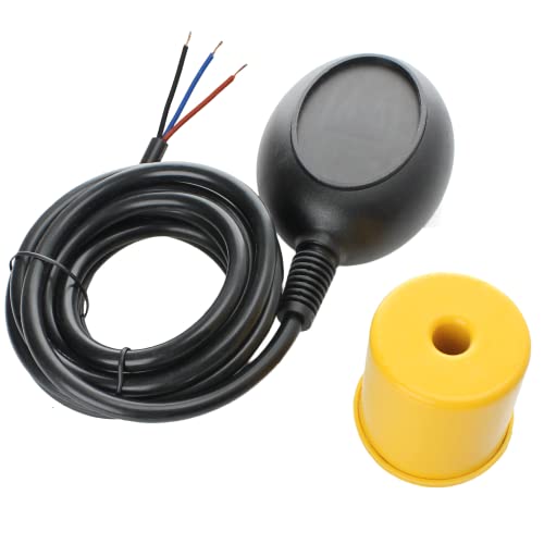 Shopcorp - Water Level Meter Sensor - Float Switch for Sump Pump - Dual Function (Fill or Empty) Operation - NO/NC Control Function, 9.8 Feet Cord Length, 250V and 10A Max Current - XK-15-5 Model - Image 1