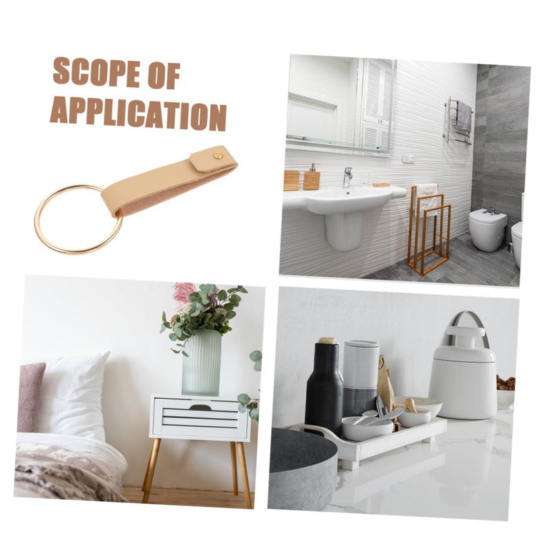 Semi Gloss Finish Modern Towel Ring Holder For Bathroom Kitchen Wall Mount Compact Design - Image 4