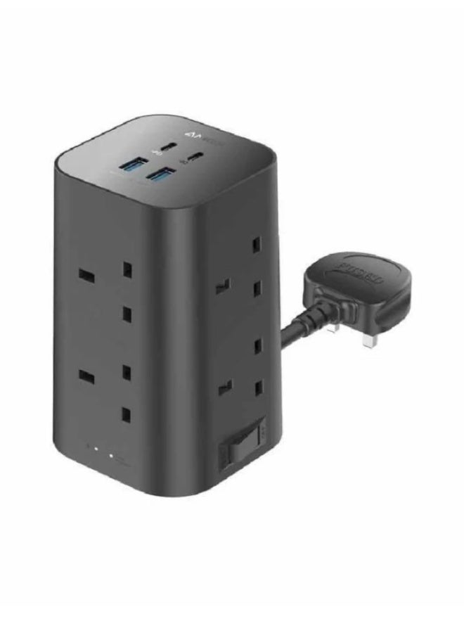 Anker 12-in-1 Multi-Device Power Strip with 8 AC Outlets, 2 USB-C & 2 USB-A Ports, 35W Fast Charging - Image 1