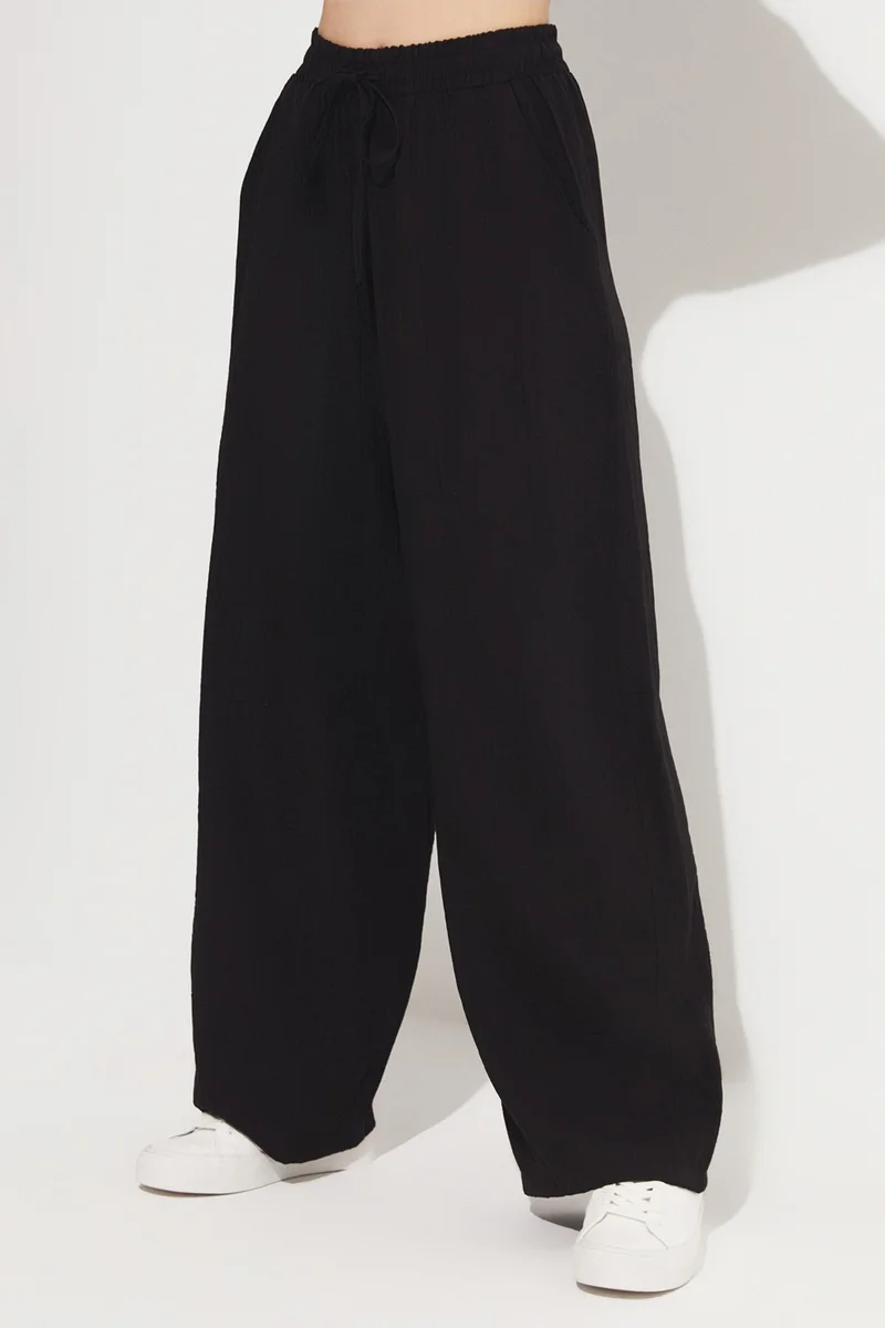 JUNE Loose Trousers with Elastic Waist