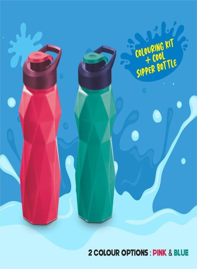 فلير مجموعة أدوات الكتابة والتلوين والرسم والحرف اليدوية من سلسلة Flair Creative Series Sip Zip Art Smart Kit | مجموعة أدوات مدرسية، مثالية كهدية للأطفال | تُستخدم للكتابة والتلوين والرسم والحرف اليدوية | تتضمن كوبًا ملونًا - قد يختلف اللون - Image 4