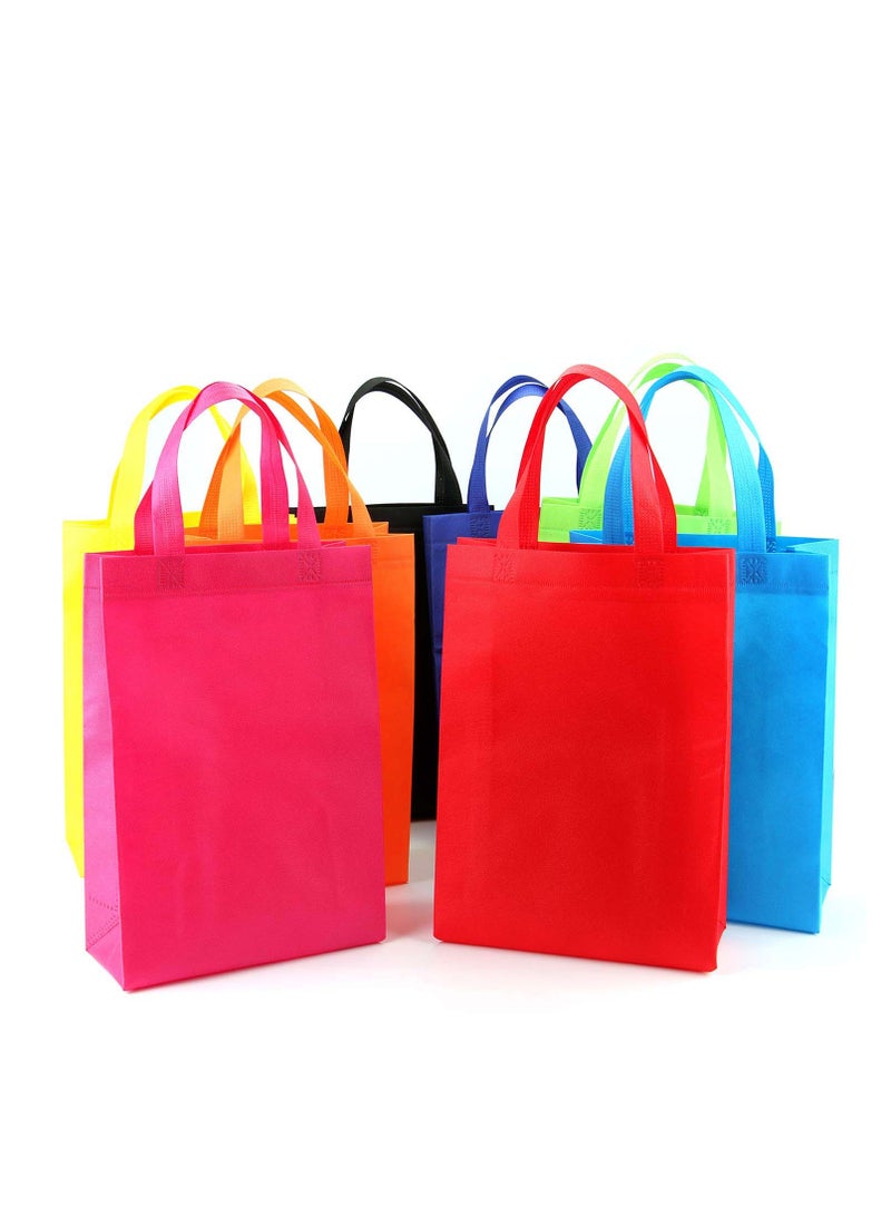 SYOSI Reusable Grocery Bags, Eco Friendly Party Bags, Shopping Bags, Gift Bags, Tote Bags, Shopping Bags, Color Bags, Foldable Machine, DIY Available Heavy Duty Shopping Bags with Handle (16Pcs) - Image 5