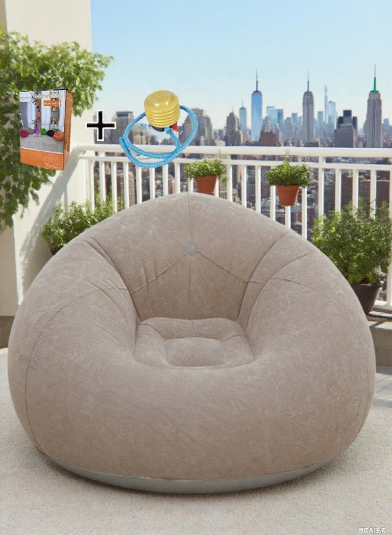 Generic Lazy inflatable sofa - convertible into a bed or a tatami-style creative balcony lounge chair for the living room seating area.  - Image 1