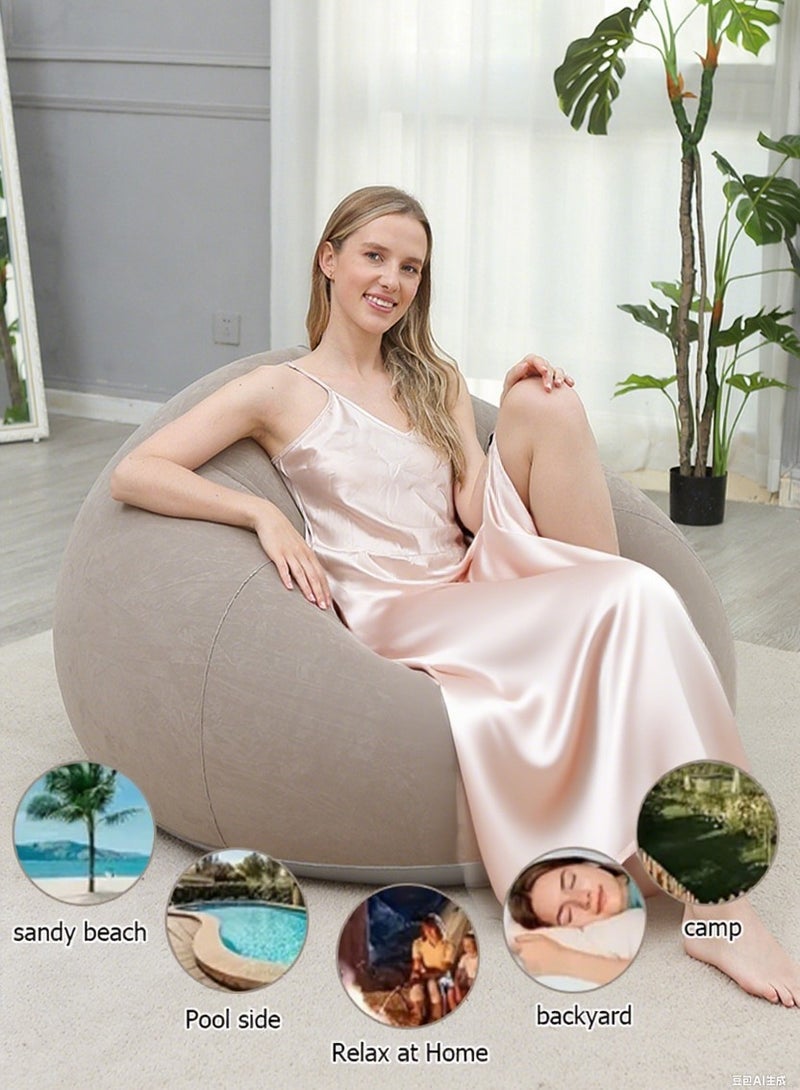 Generic Lazy inflatable sofa - convertible into a bed or a tatami-style creative balcony lounge chair for the living room seating area.  - Image 2