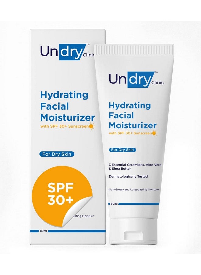 Undry Facial Moisturizer For Dry Skin (80Ml) Moisturizer For Face With Sunscreen Spf30 Face Moisturizer For Men Face Moisturizer For Women; Face Cream For Women Face Cream For Men For Lasting Moisture - Image 1