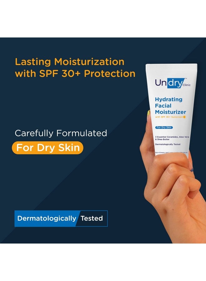 Undry Facial Moisturizer For Dry Skin (80Ml) Moisturizer For Face With Sunscreen Spf30 Face Moisturizer For Men Face Moisturizer For Women; Face Cream For Women Face Cream For Men For Lasting Moisture - Image 2