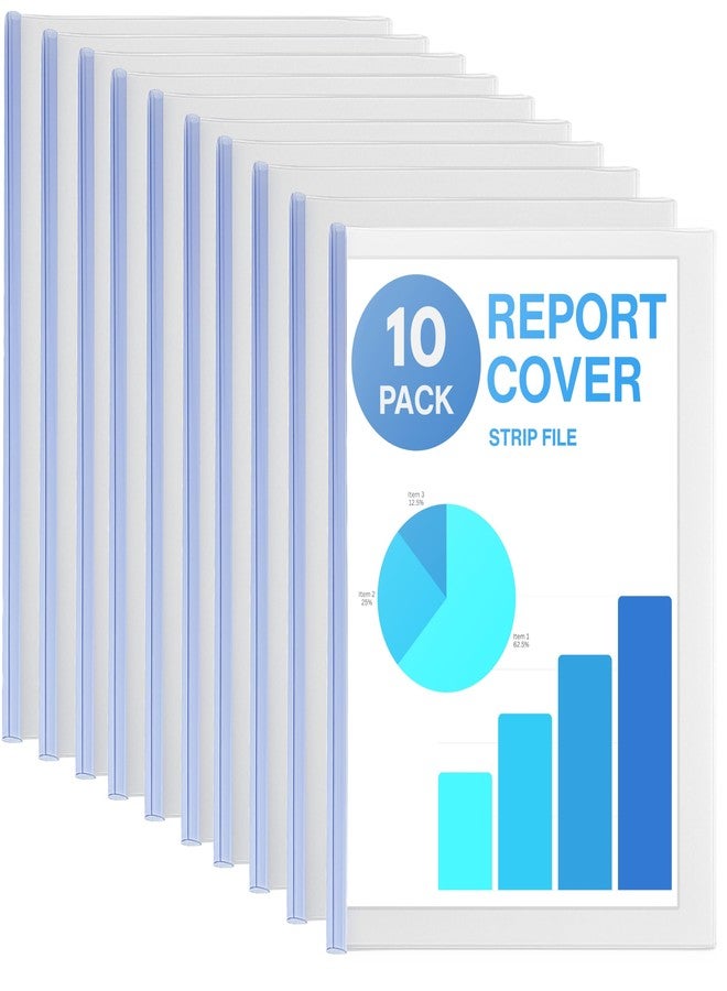 اس بي اس مجلدات ملفات بلاستيكية من نوع SPS - أغطية تقارير شفافة منزلقة بحجم A4 - عبوة من 10 قطع - Image 4