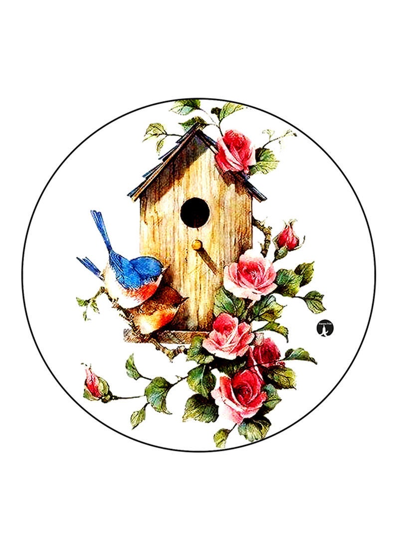 A Bird Printed Mouse Pad Multicolour
