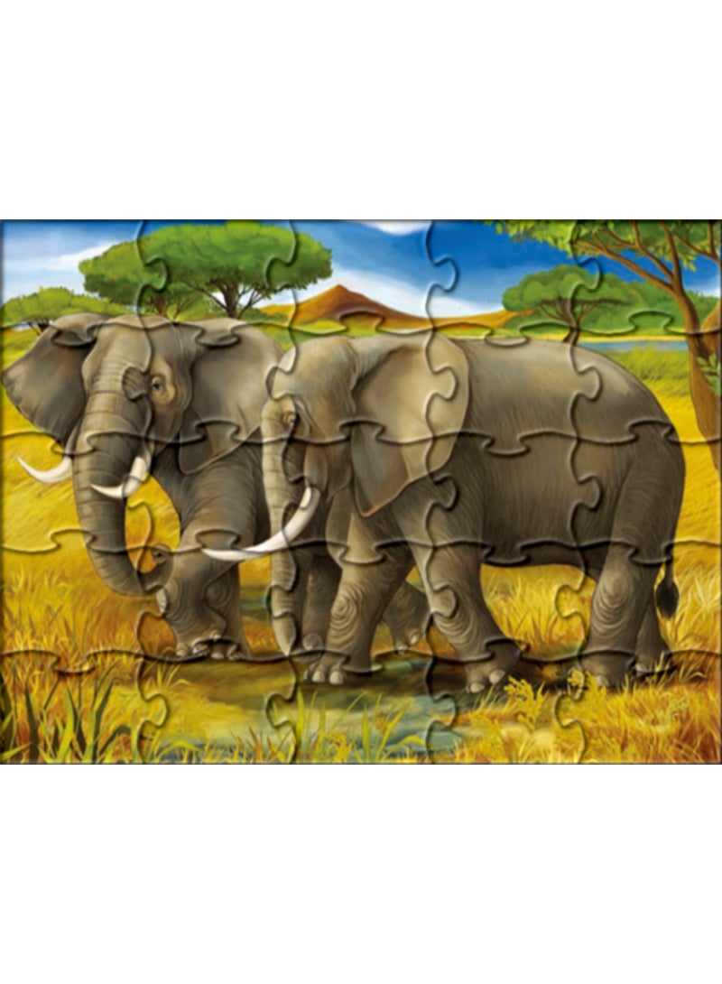 Elephants on the Move - Migration Adventure Jigsaw Puzzle for Kids 6+ - Image 2