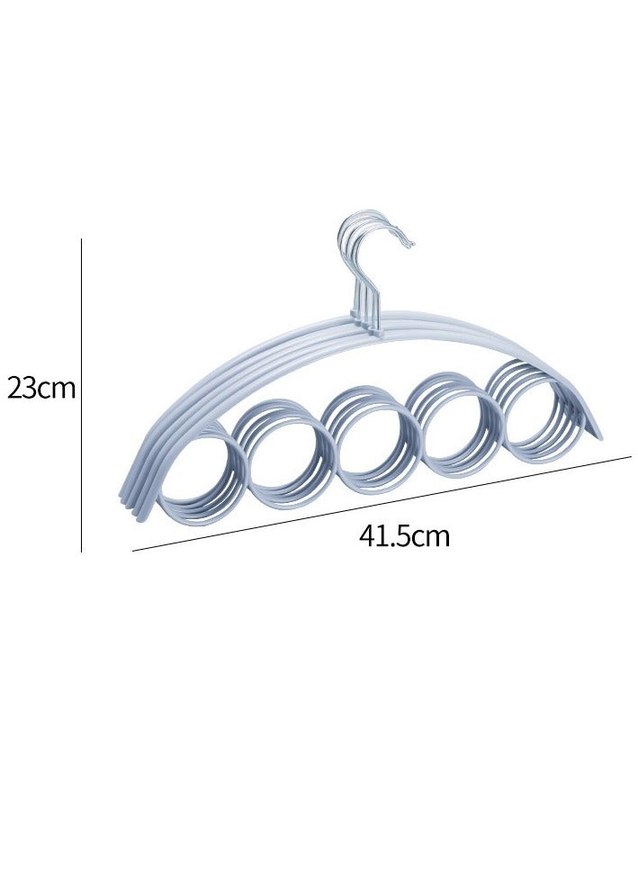 About Nordic 5-Ring Scarf Rack Wardrobe Storage Rack Plastic Clothes Hanger Silk Scarf Tie Circle Creative Clothes Hanger(5Pieces)  - Image 1