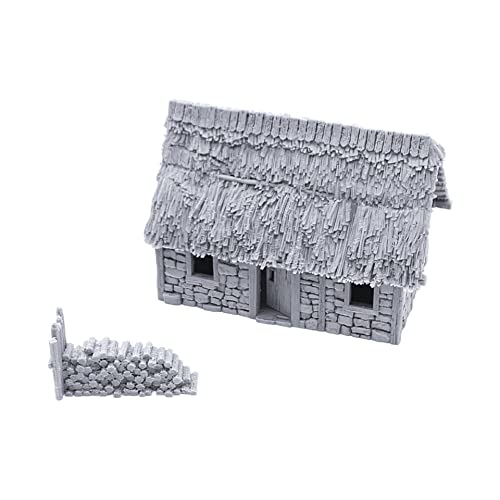 EnderToys Norman Stone Barn by Printable Scenery 3D Printed Tabletop RPG Scenery and Wargame Terrain 28mm Miniatures - Image 1