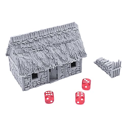 EnderToys Norman Stone Barn by Printable Scenery 3D Printed Tabletop RPG Scenery and Wargame Terrain 28mm Miniatures - Image 5