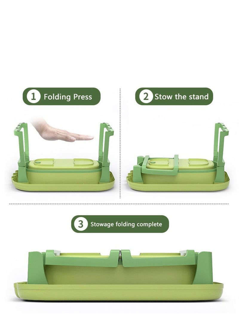 Arabest حوض استحمام قابل للطي وقابل للطي وحوض غسيل محمول للسفر مع وسادة حماية من الحافة للشباب البشري - Image 2