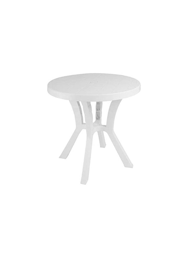 El Helal & Silver Star - Elegant 70 cm Round White Table – Perfect for Small Spaces. - Image 1