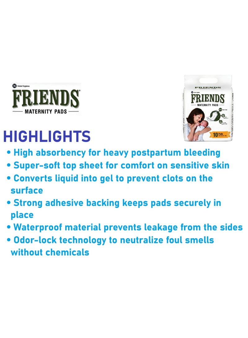 فريندز فوط فريندز الصحية للاستخدام مرة واحدة مع شريط لاصق لتخفيف نزيف ما بعد الحمل - Image 4