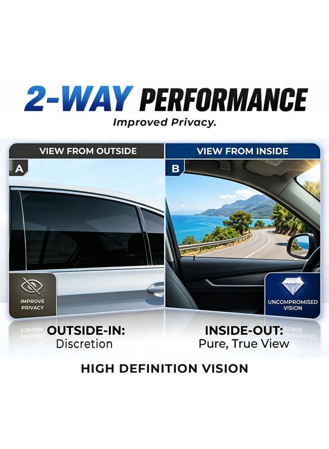 ROCKROSE Charcoal 2PLY Premium Carbon 20% VLT Car Tint 36 in x 25FT Professional Window Tint Heat, UV, and IRR Block Tint for Cars or Building Adhesive Film Easy Shrink, Plotter Friendly - Image 4