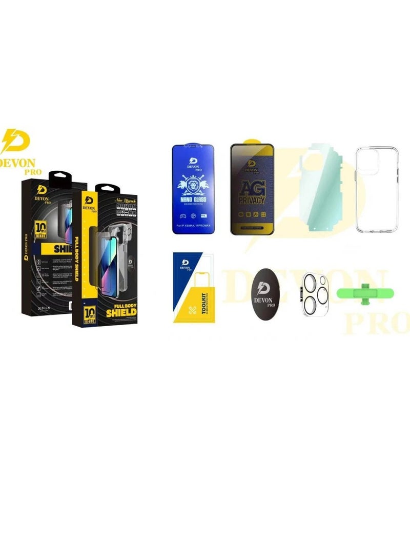 Devon iPhone 15 Pro Max Protection (Privacy Cover) 10-in-1 Package [iPhone Protection Package] The strongest complete protection for your phone ever - Image 3
