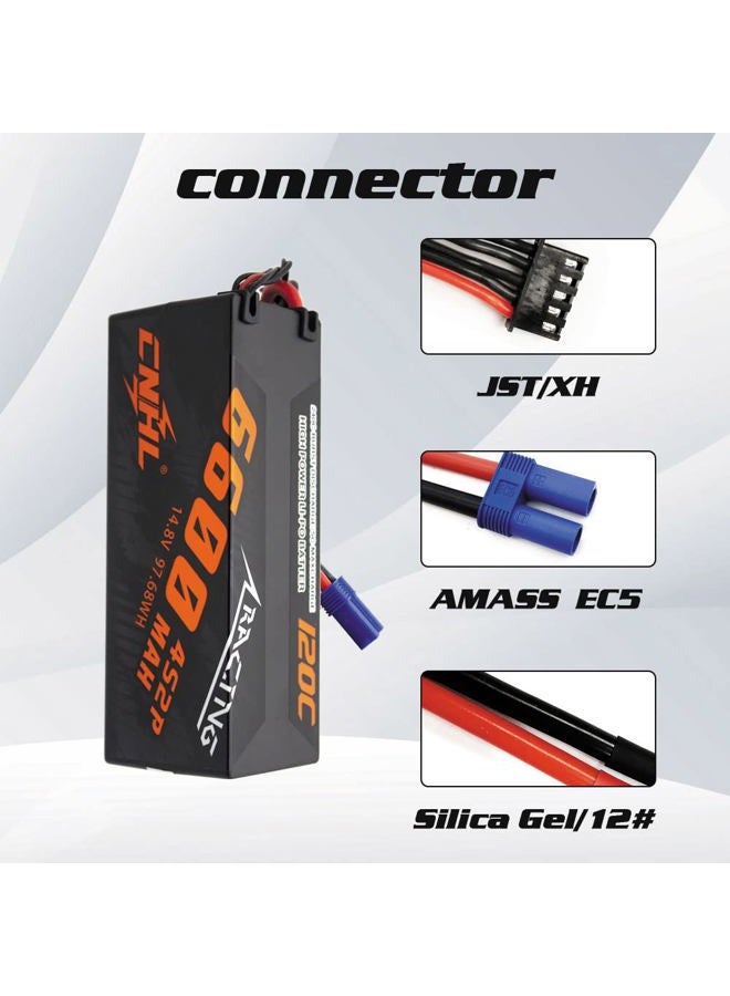 CNHL 6600mAh 4S Lipo Battery 14.8V 120C with EC5 Plug for RC Car,RC Airplane/Truck, Heli Airplane，Multi-Motor Hobby DIY Parts（2 Packs） - Image 3