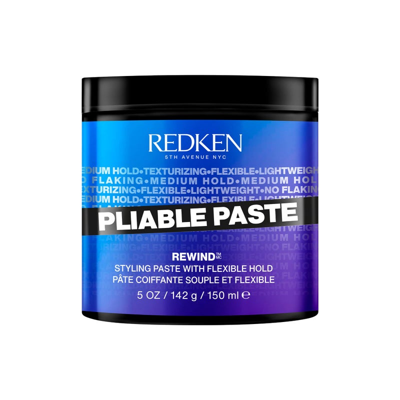 Redken Pliable Styling Paste With Flexible Hold For All Hair Types - Adds Lightweight, Flexible Texture & Moisture, Medium Hold - Image 1