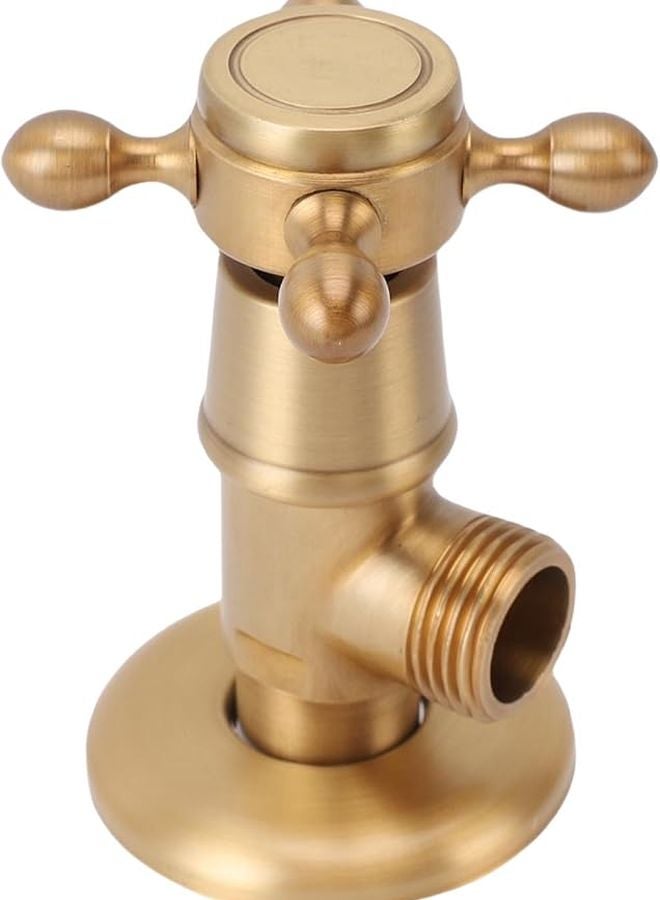 صمام زاوية نحاسي عتيق سميك وسهل التركيب يناسب أنابيب مياه المراحيض - Image 5