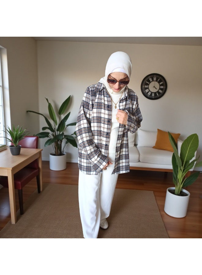 بدايه مودا قميص صوف كاروهات - Image 4