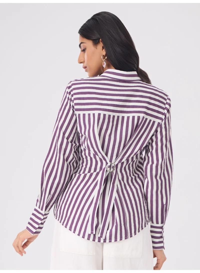 The Souled Store  Textured Shirt: Grapevine  | Best Price UAE
