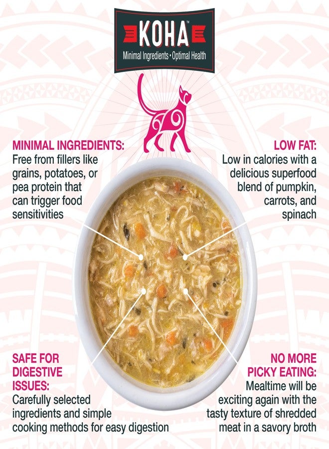 KOHA Pure Shreds Cat Variety Pack, High Protein Wet Cat Food - 5 Flavors - Beef, Duck, Chicken & Duck and Chicken & Salmon Food for Cats - 2.8 oz Cans, Pack of 12 - Image 3