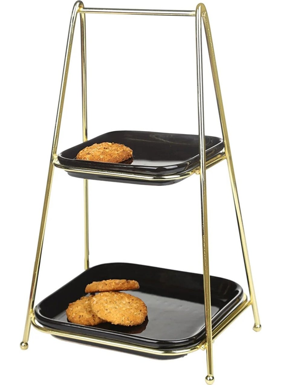 Square Two-Tier Presentation Rack Black - pzsku/Z9B7909F42D5CAD309061Z/45/_/1725794512/16f6fe89-c08e-4840-aa3b-cd17a024d9c8