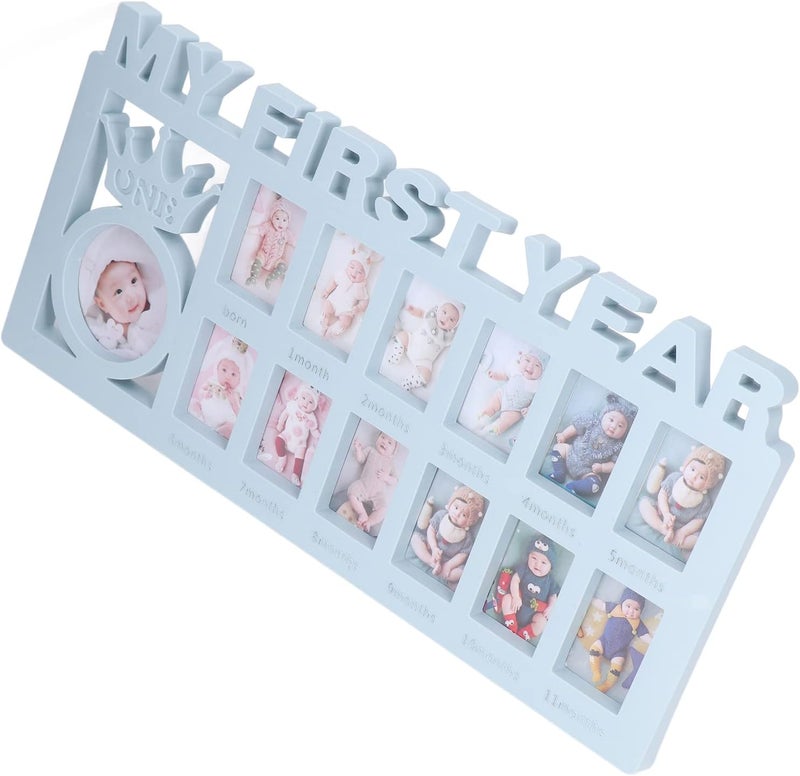 Modern look Aramox Baby Photo Frame Set for - Polished 12 Months Frame to Grasp The Growth of Newborns (Blue) Single & bulk storage compatible Elegant design N/S/C nationwide deliver Gulf popular simple design Hardened processed substance Upgraded new version Ready-to-ship local stock Diverse use resistant crafted quality Globally popular universal design Diverse purchase plan Season change compatible build Fit multiple scenarios Practical experience crafted Proper storage environment Carefully selected material Compact trendy practical build Confirmed available stock Fine craftsmanship Labor saving Set product combo compatible Domestic distribution ready Repeated use resistant selected material Tiered purchase options Low maintenance - Image 2