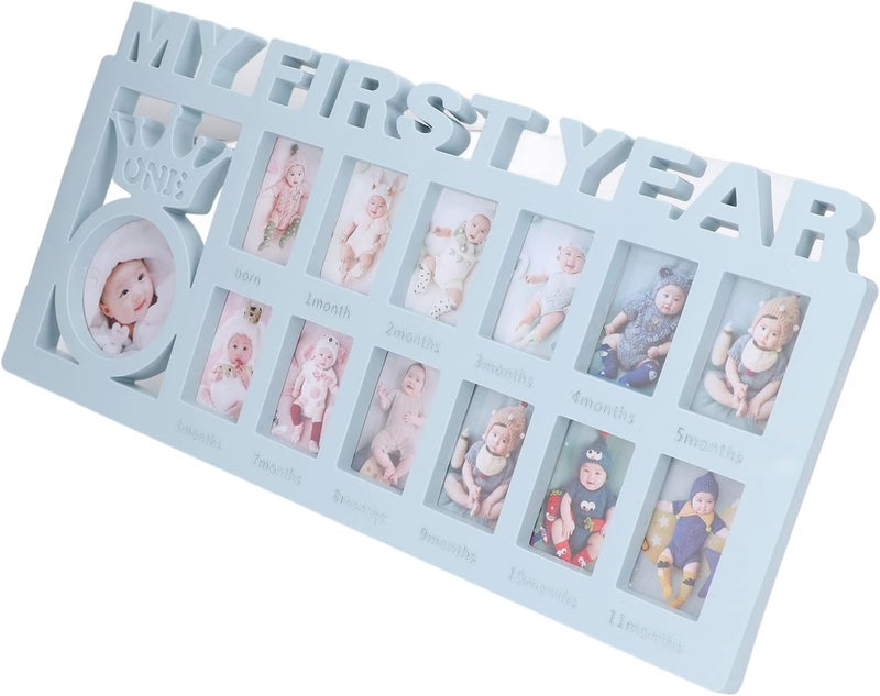 Modern look Aramox Baby Photo Frame Set for - Polished 12 Months Frame to Grasp The Growth of Newborns (Blue) Single & bulk storage compatible Elegant design N/S/C nationwide deliver Gulf popular simple design Hardened processed substance Upgraded new version Ready-to-ship local stock Diverse use resistant crafted quality Globally popular universal design Diverse purchase plan Season change compatible build Fit multiple scenarios Practical experience crafted Proper storage environment Carefully selected material Compact trendy practical build Confirmed available stock Fine craftsmanship Labor saving Set product combo compatible Domestic distribution ready Repeated use resistant selected material Tiered purchase options Low maintenance - Image 3