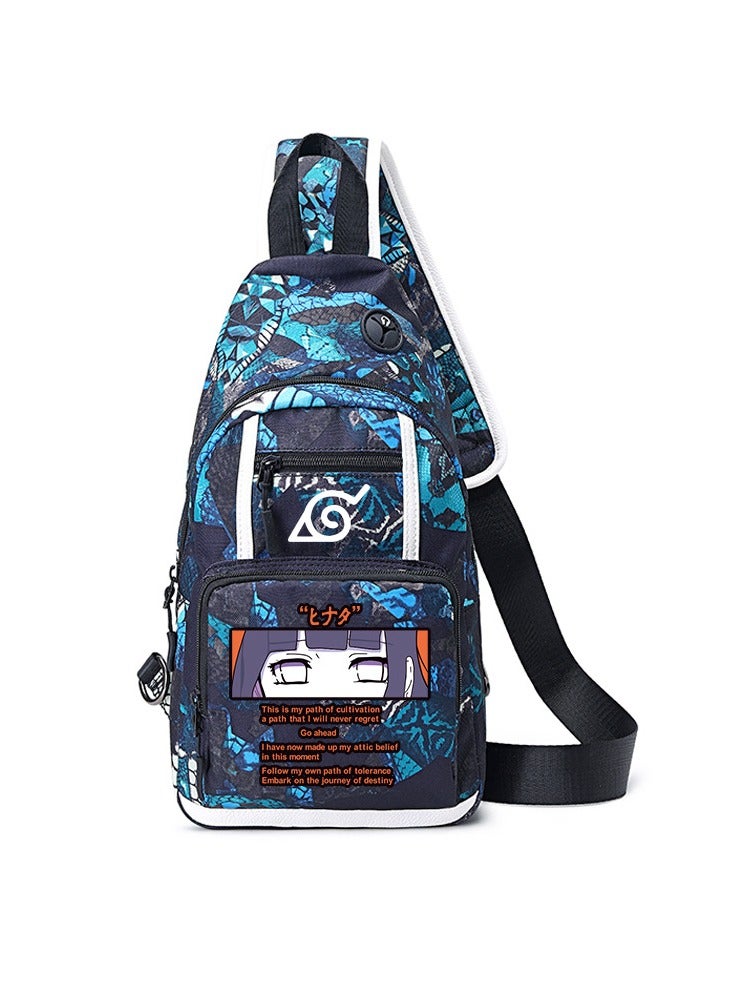 Naruto Cartoon Anime Joint Single Shoulder Bag Men's Small Backpack Student Messenger Bag Chest Bag 