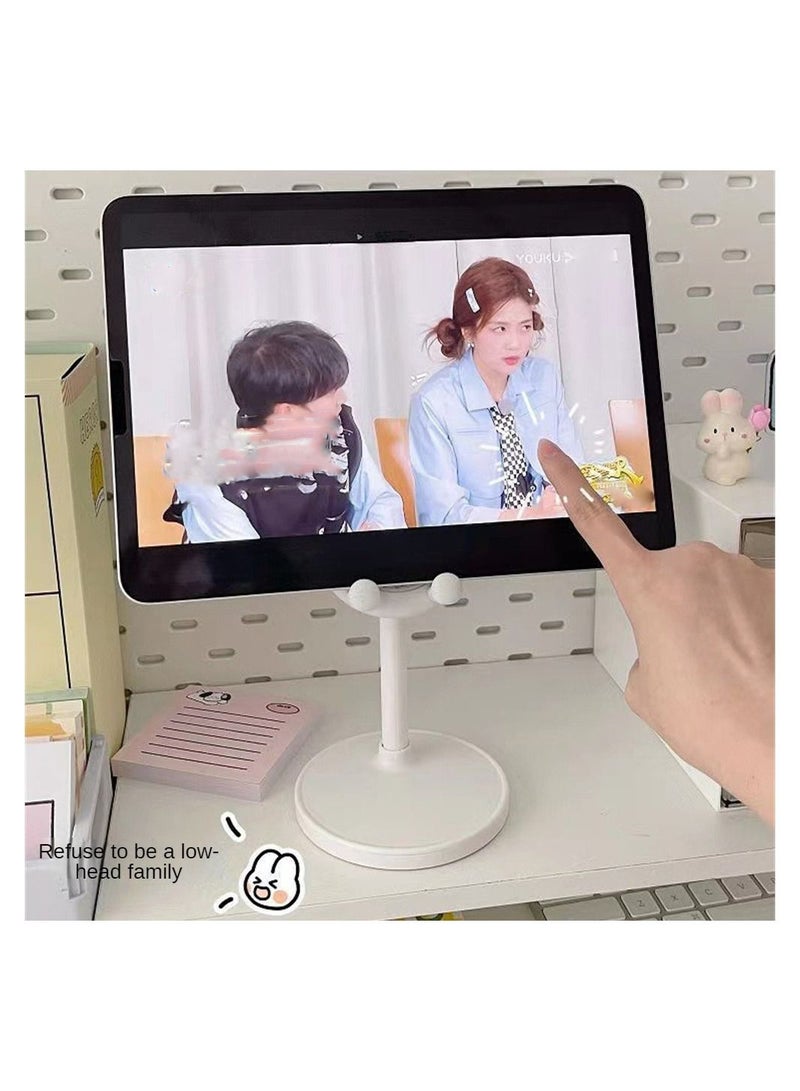 Adjustable Mobile Phone Tablet Bracket Stand with Bunny Head white - Image 2