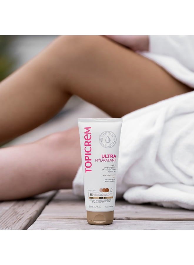 Topicrem Sensitive Skin Ultra-Moisturizing Progressive Tan 200ml by Topicrem - Image 2