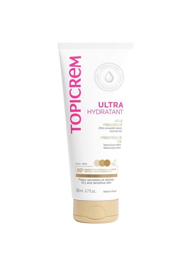 Topicrem Sensitive Skin Ultra-Moisturizing Progressive Tan 200ml by Topicrem - Image 1
