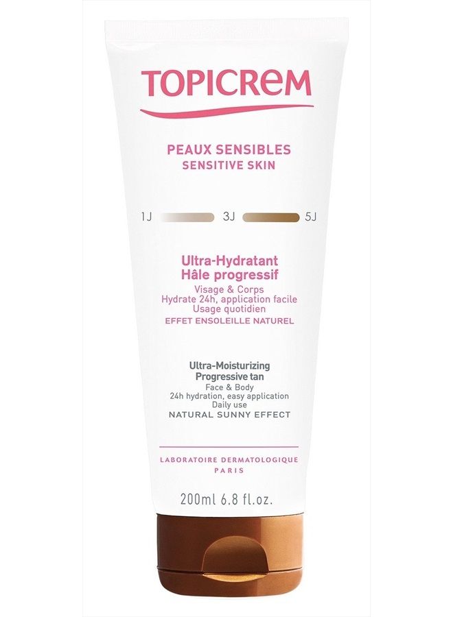 Topicrem Sensitive Skin Ultra-Moisturizing Progressive Tan 200ml by Topicrem - Image 3