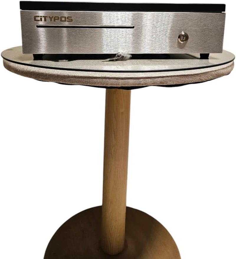 سيتي بوس درج نقود - أسود - قفل بمفتاح - سطح الطاولة - معدن - محمول - صندوق نقود - 6 صناديق - Image 2