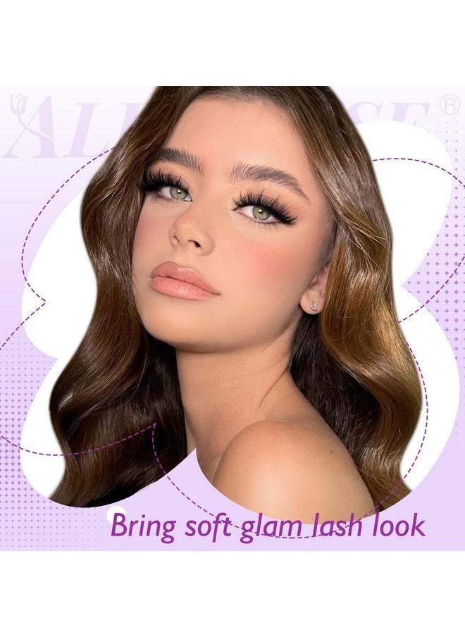 alphonse - False Eyelashes Natural Look Wispy Fake Lashes Cat Eye Strip Lashes That Look Like Extensions 3D Fluffy Faux Mink Fake Eyelashes Pack By Alphonse (16Mm7 Pairs) - Image 1