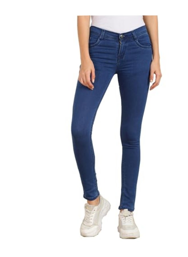 Nifty Women's Cotton Blend Stretchable Mid Rise Jeans - Image 1