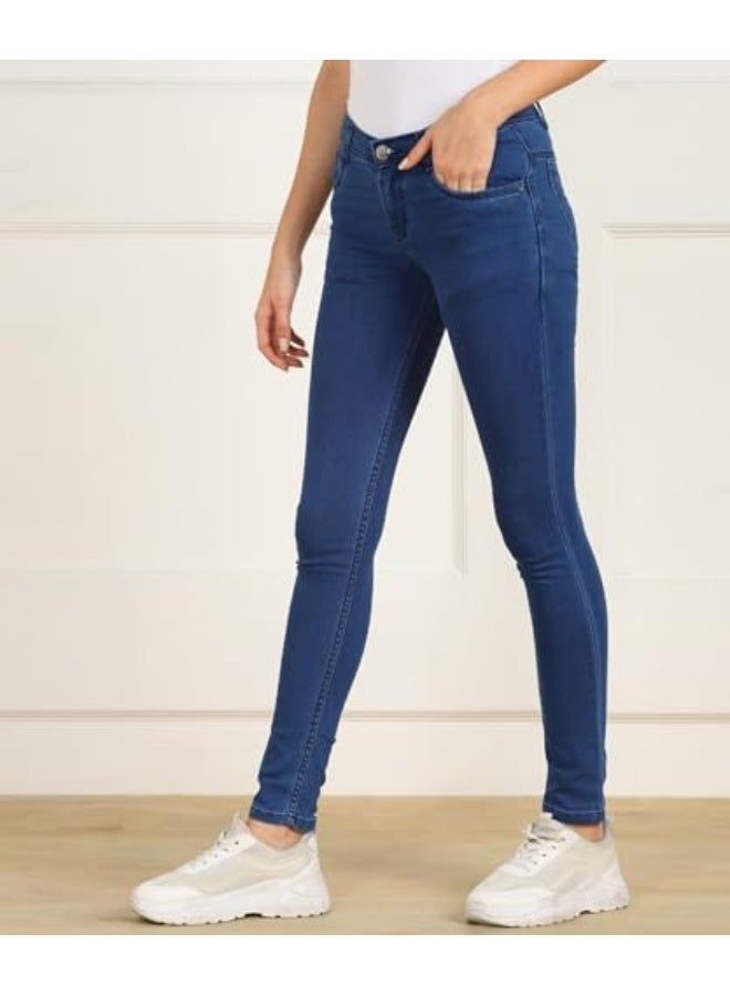 Nifty Women's Cotton Blend Stretchable Mid Rise Jeans - Image 3