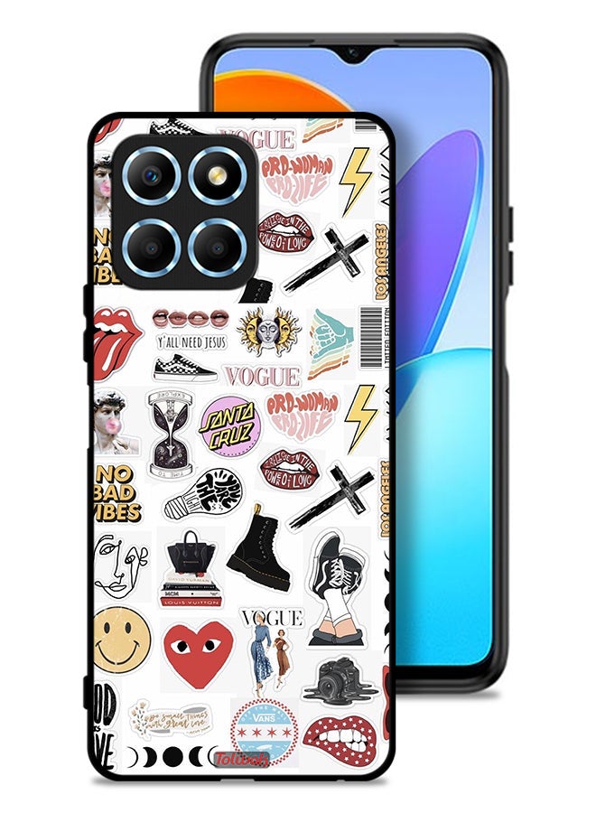Tolwak Honor X6 Protective Case Cover No Bad Vibes Stickers - Image 1