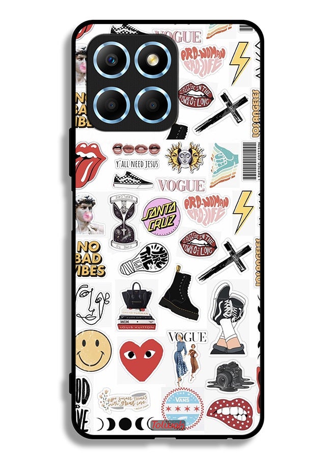 Tolwak Honor X6 Protective Case Cover No Bad Vibes Stickers - Image 2