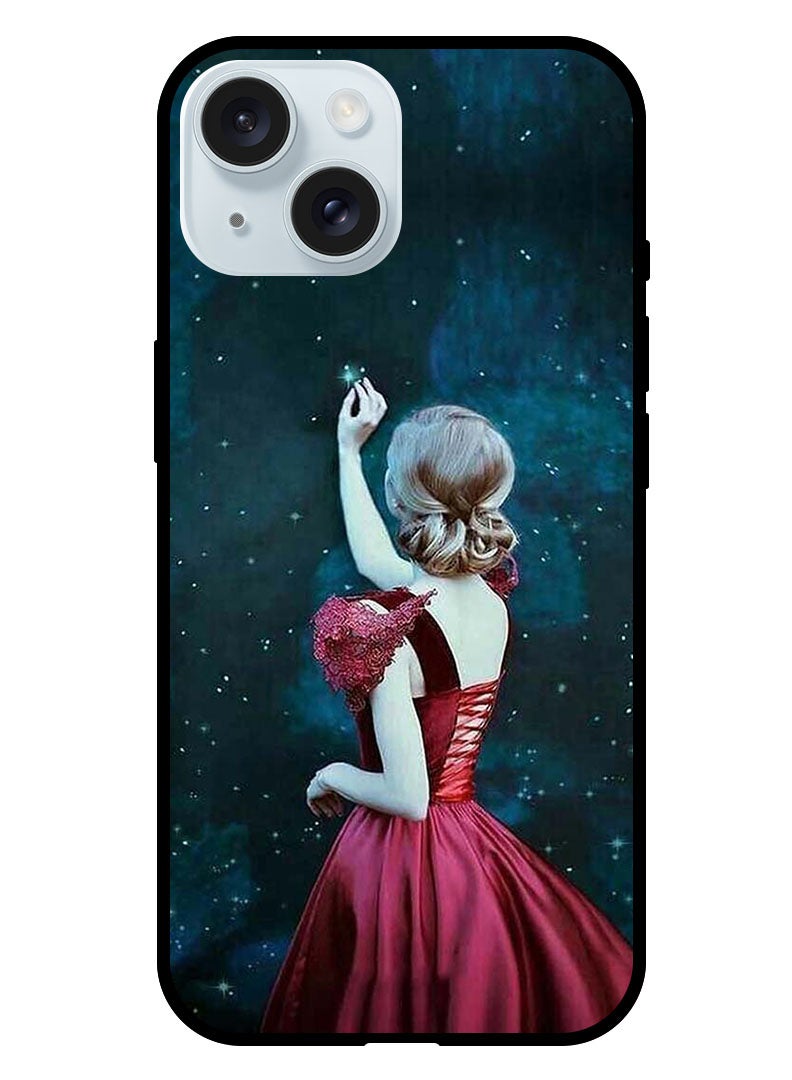 Theodor Protective Case Anti Scratch Shock Proof Bumper Cover For iPhone 15 Plus Girl Touching Star - Image 1